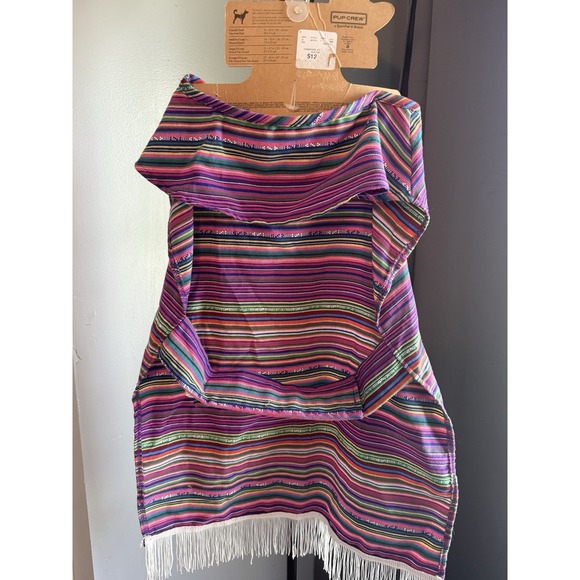 NEW Pup Crew Dog Costume - Poncho With Fringe XL/XXL - 27-36 Inches - Picture 5 of 10